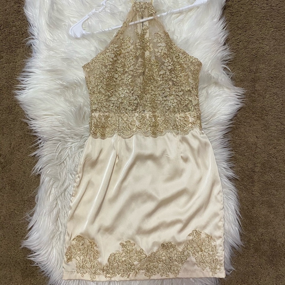 Mura boutique metallic detailed dress
